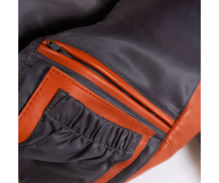 Pelle Pelle World Tour Icon Jacket, Orange / Navy / White / Silver, gallery detail 4