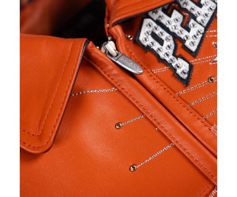 Pelle Pelle World Tour Icon Jacket, Orange / Navy / White / Silver, gallery detail 3