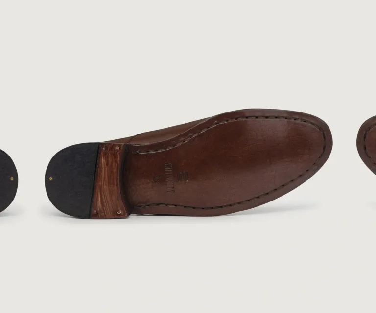 Professor Oxford Brown Leather Shoes Handcrafted Men's Footwear — Complete Pair Presentation