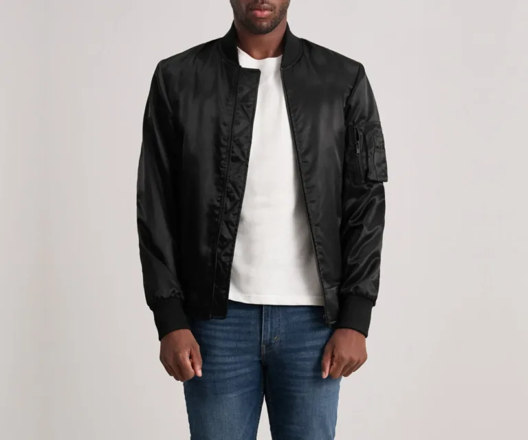 Quinton MA-1 Black Bomber Jacket — view 3