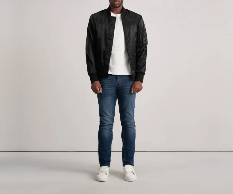 Quinton MA-1 Black Bomber Jacket — view 4