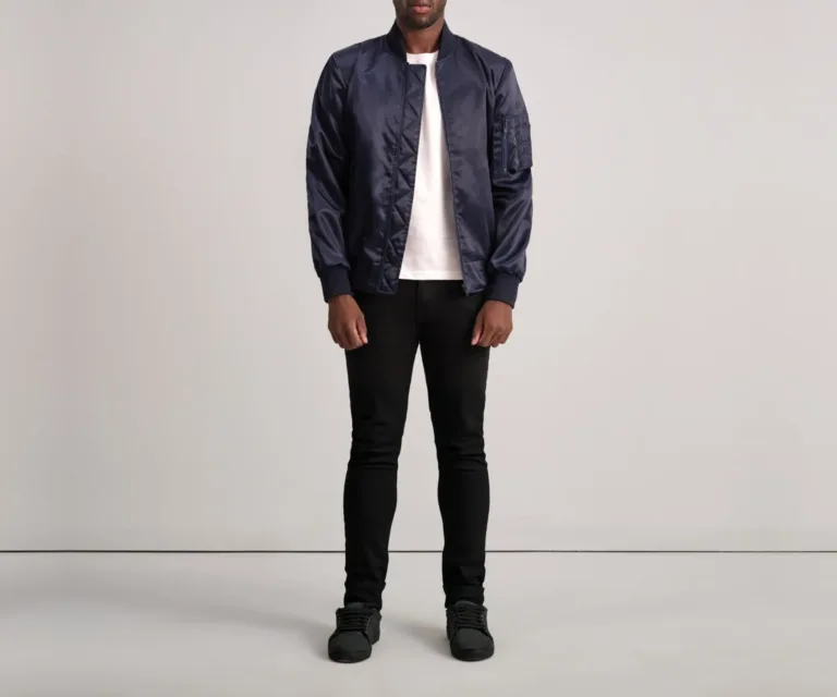 Quinton MA-1 Blue Bomber Jacket — view 4