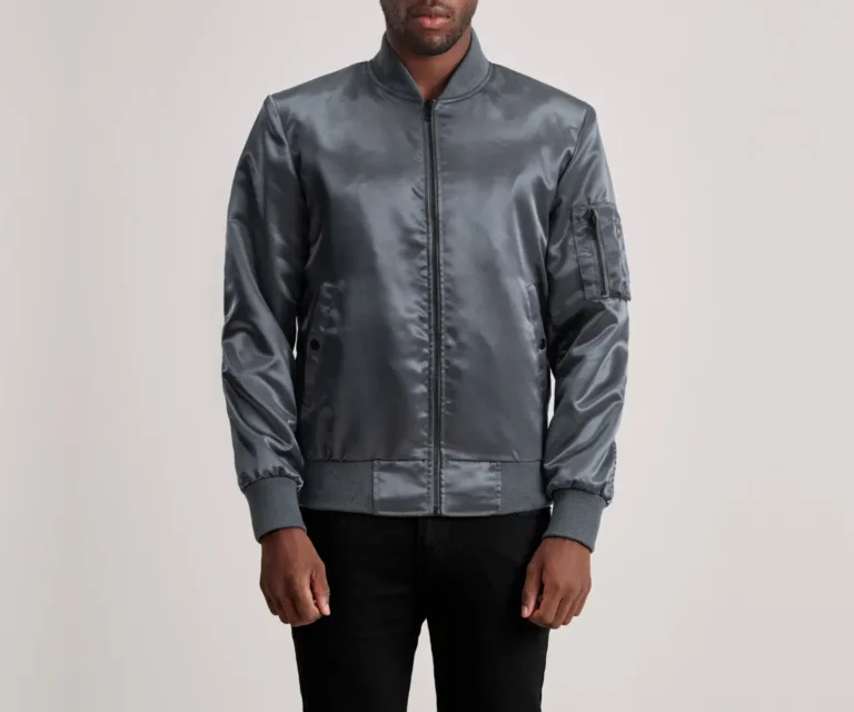 Quinton MA-1 Grey Bomber Jacket