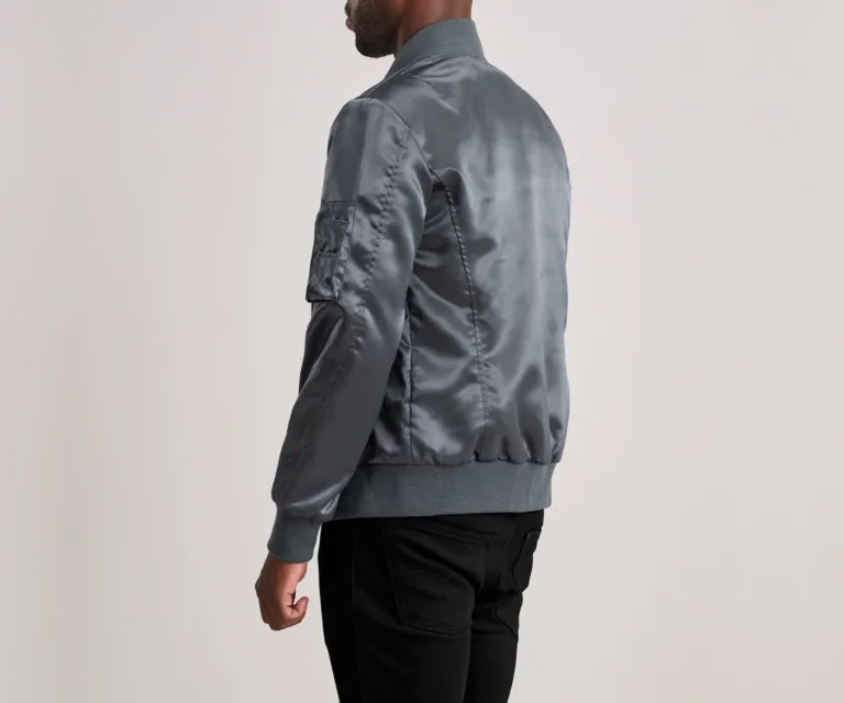 Quinton MA-1 Grey Bomber Jacket — view 5