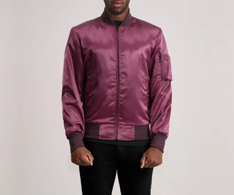 Quinton MA-1 Maroon Bomber Jacket