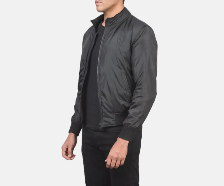 Ramon Black Bomber Jacket — view 2