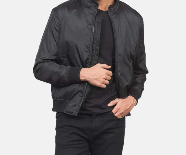Ramon Black Bomber Jacket — view 6