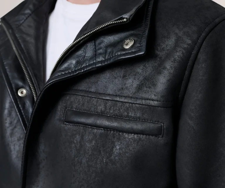 Sean Black Snuffed Classic Jacket — view 3