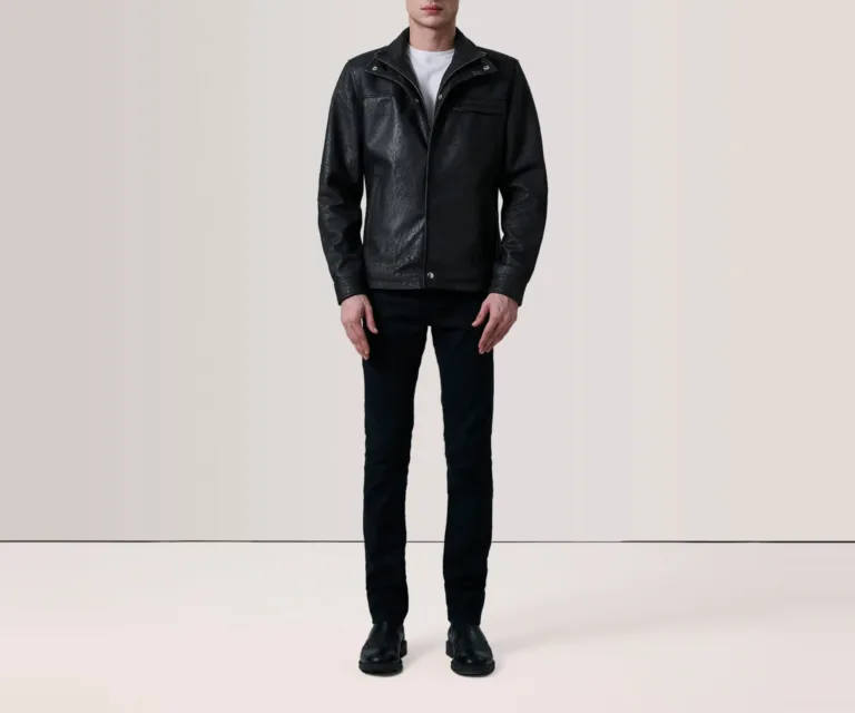Sean Black Snuffed Classic Jacket — view 6