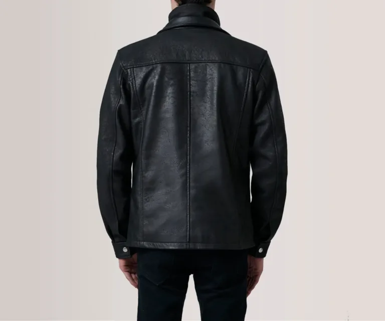 Sean Black Snuffed Classic Jacket — view 4