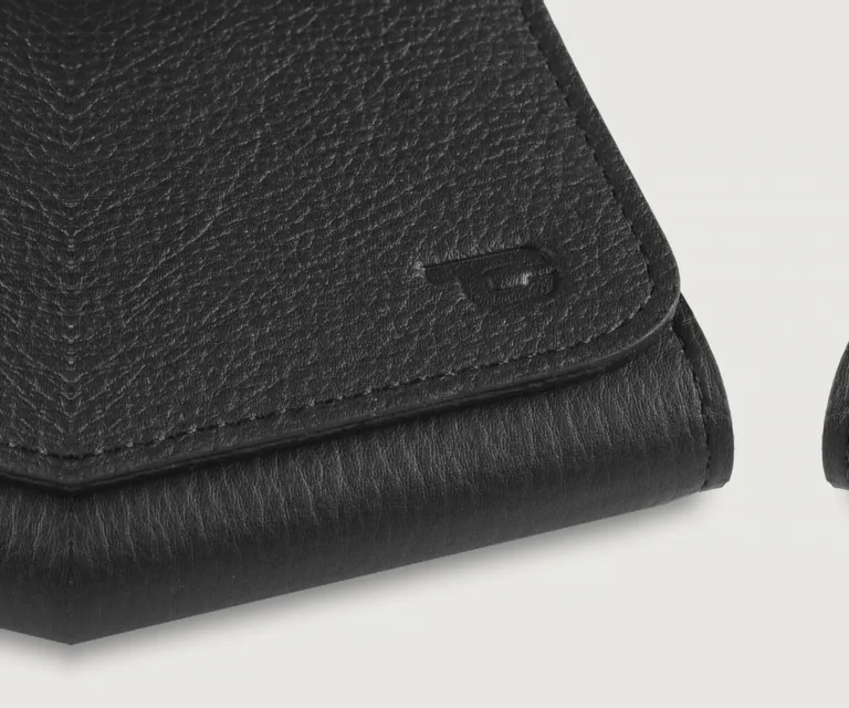 Taylor Black Leather Continental Wallet Luxury Handcrafted Leather Accessory / Gift — Luxury Gift Box & Signature Packaging Presentation