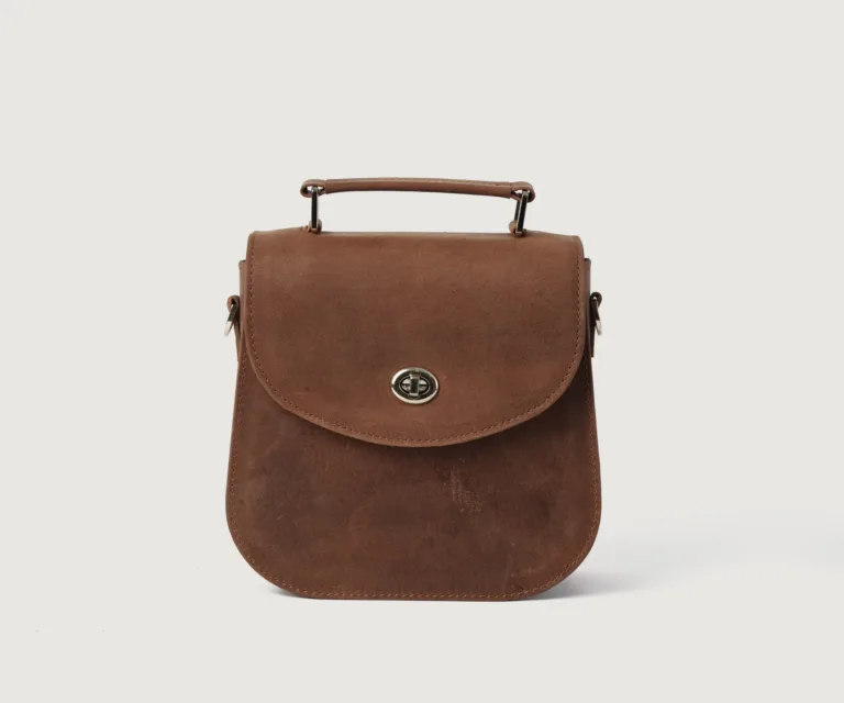 The Sandra Vintage Tan Leather Saddle Bag Luxury Handcrafted Women's Bag — Spacious Interior & Organization Layout