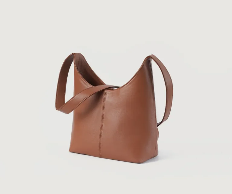 The Stefani Brown Leather Hobo Bag Luxury Handcrafted Women's Bag — Spacious Interior & Organization Layout