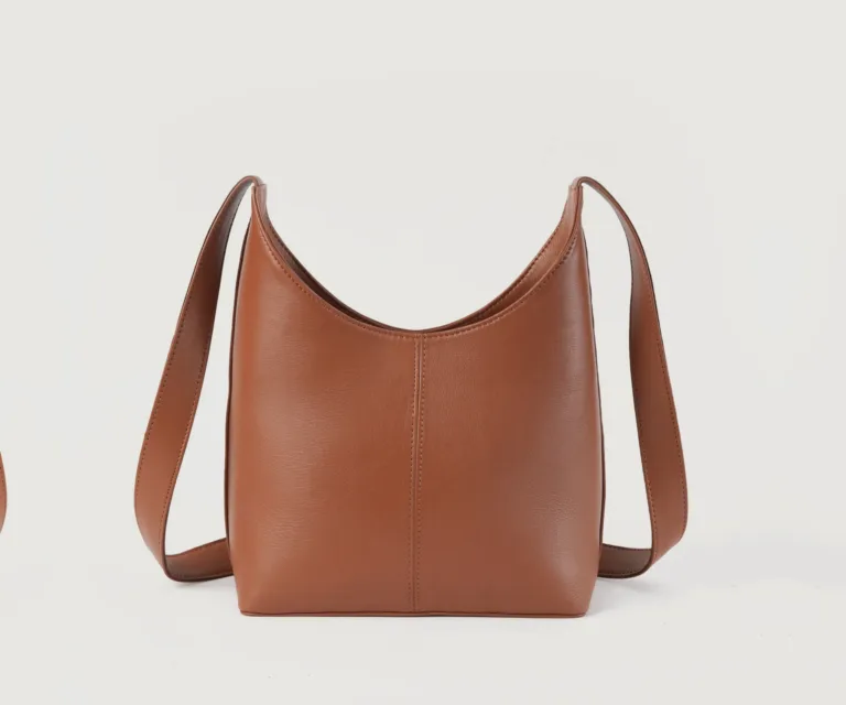 The Stefani Brown Leather Hobo Bag Luxury Handcrafted Women's Bag — Artisan Hardware & Zipper Craftsmanship