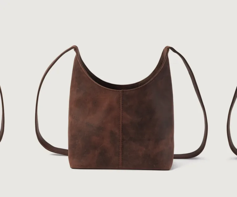 The Stefani Vintage Distressed Brown Leather Hobo Bag Luxury Handcrafted Women's Bag — Artisan Hardware & Zipper Craftsmanship