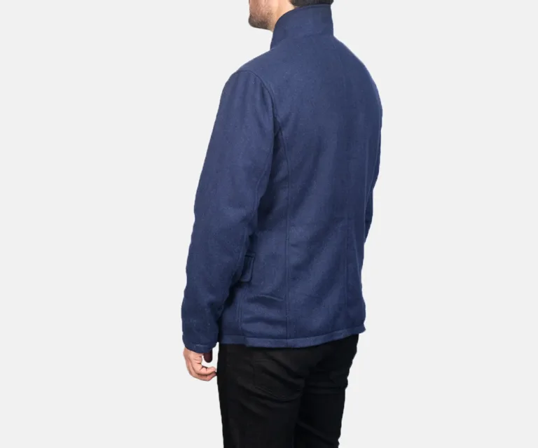 Thomas Blue Wool Jacket — Front Open Hero Presentation