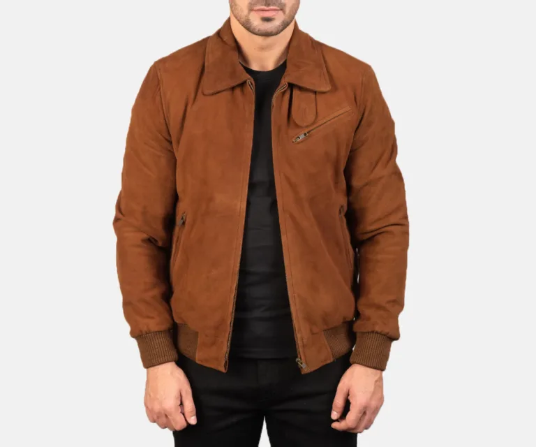 Tomchi Tan Suede Leather Jacket