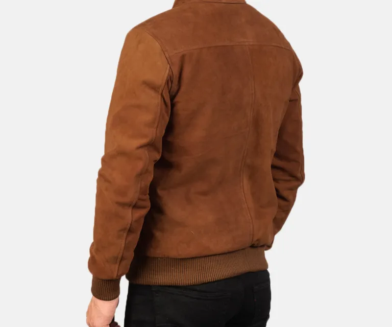 Tomchi Tan Suede Leather Jacket — view 6