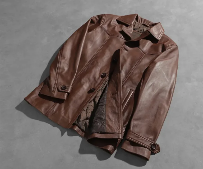 Vincent Alley Brown Leather Jacket — view 6