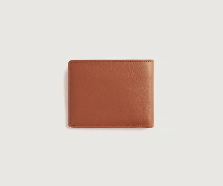 Voren Brown Leather Bi-fold Wallet Luxury Handcrafted Leather Accessory / Gift — Unfolded Internal Compartment Architecture