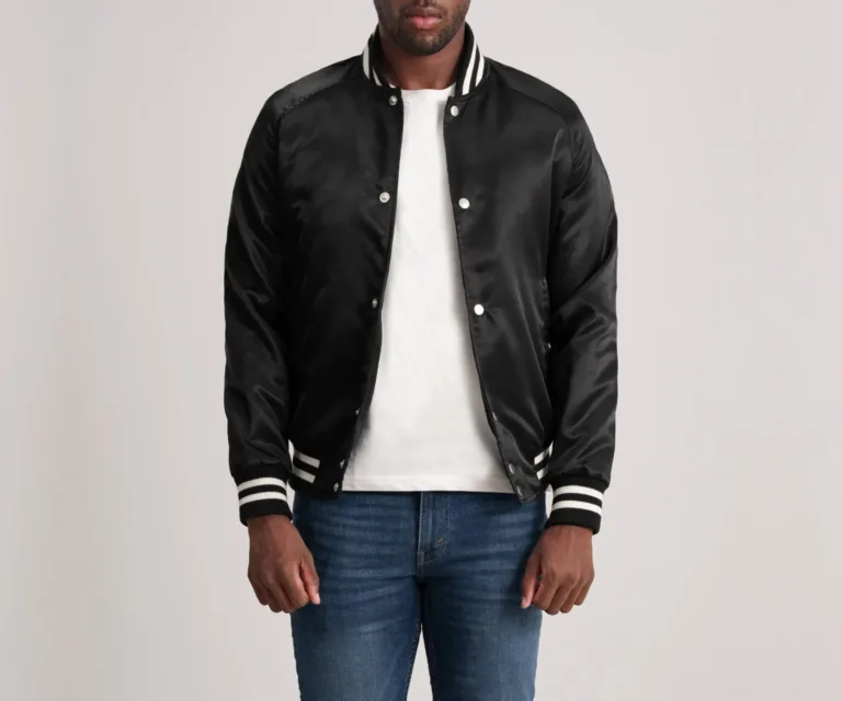 Xander Black Varsity Jacket — view 3