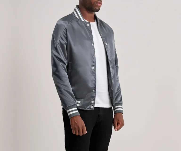 Xander Grey Varsity Jacket — view 2