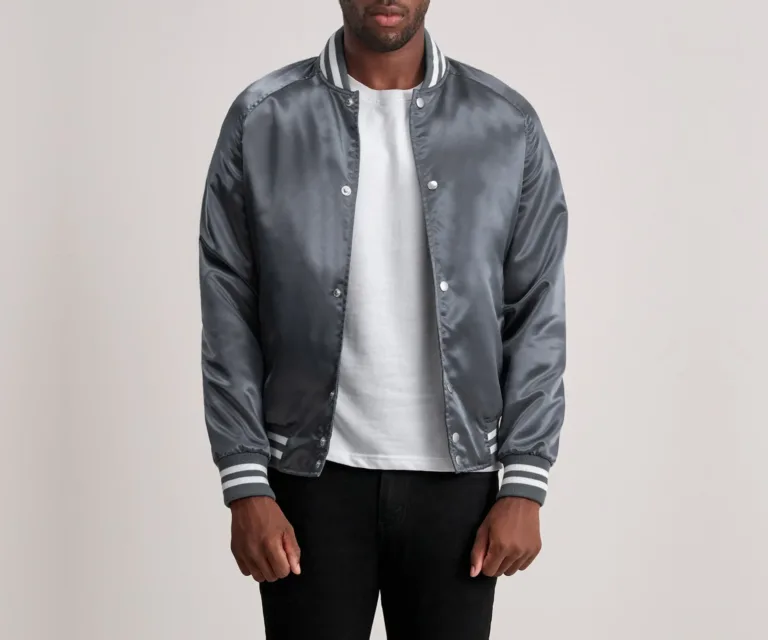 Xander Grey Varsity Jacket — view 3