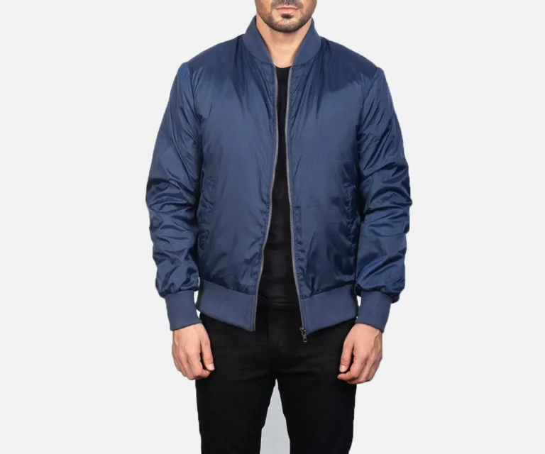 Zack Blue Bomber Jacket