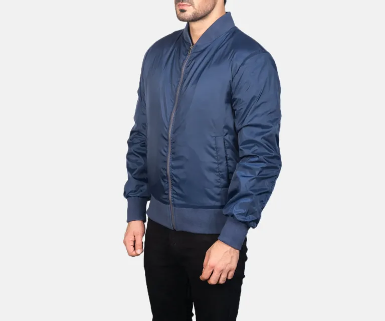 Zack Blue Bomber Jacket — view 2