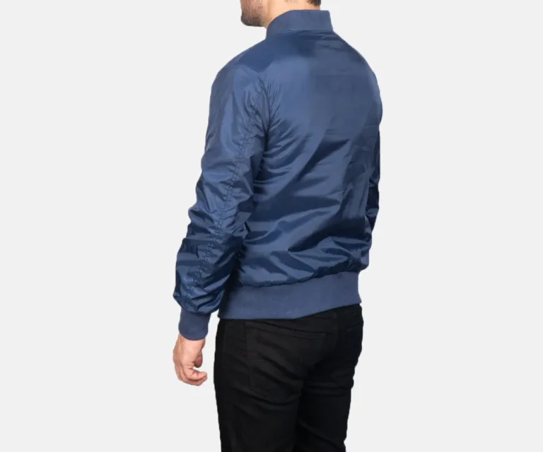 Zack Blue Bomber Jacket — view 5