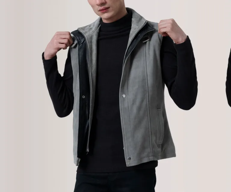 Zane Grey Suede Vest — Front Open Hero Presentation